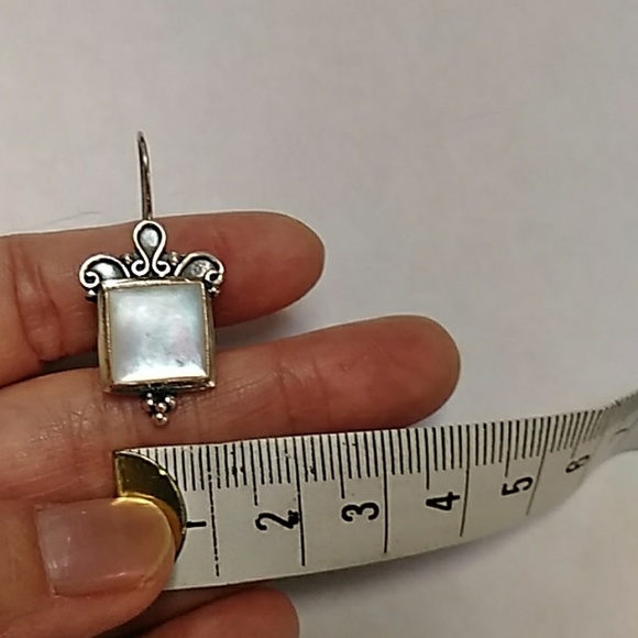 NEW Mop earing with 925 sterling silver - Picture 3 of 4